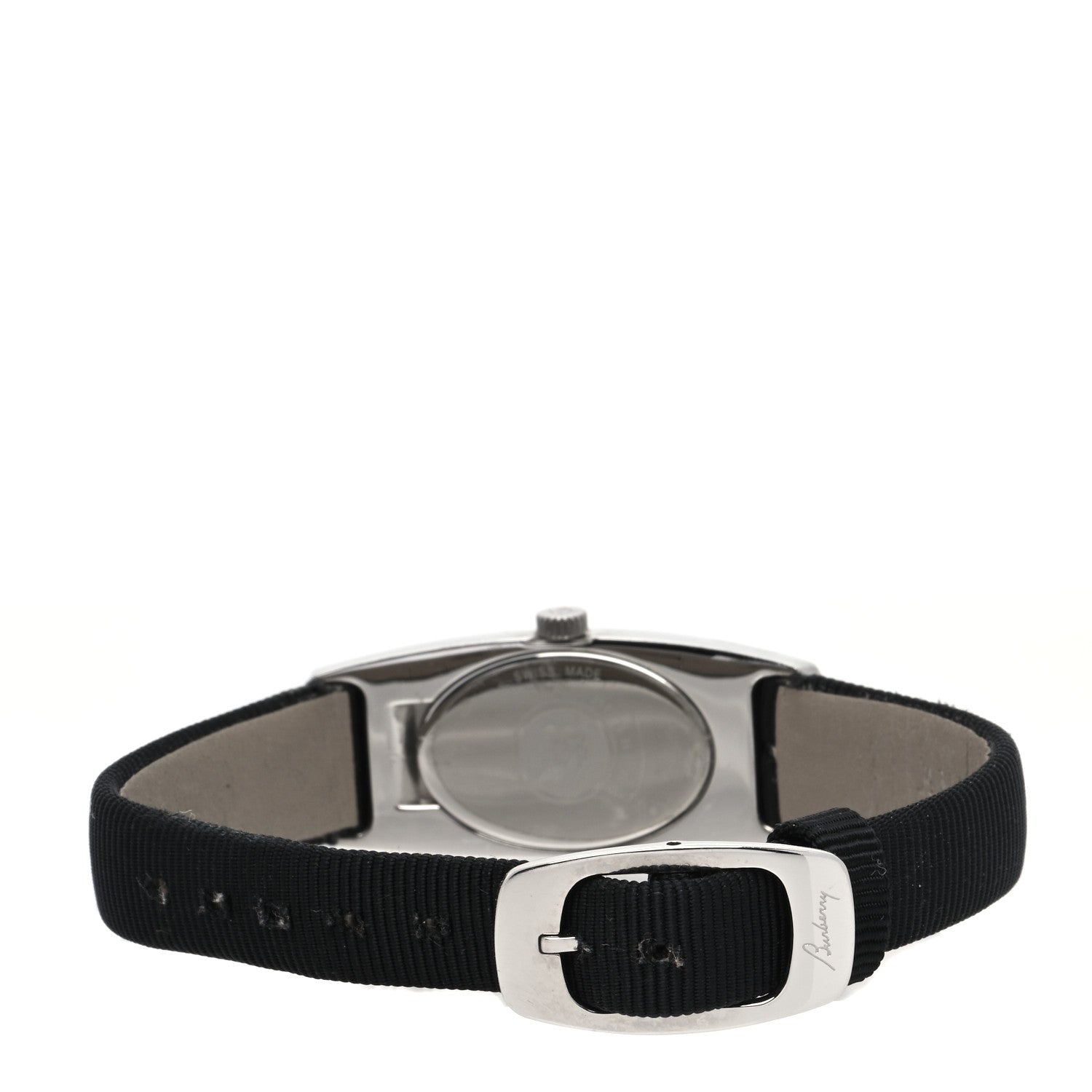 Burberry Stainless Steel Satin Diamond Mother of Pearl 18mm Quartz Watch BU6028 3 of 4