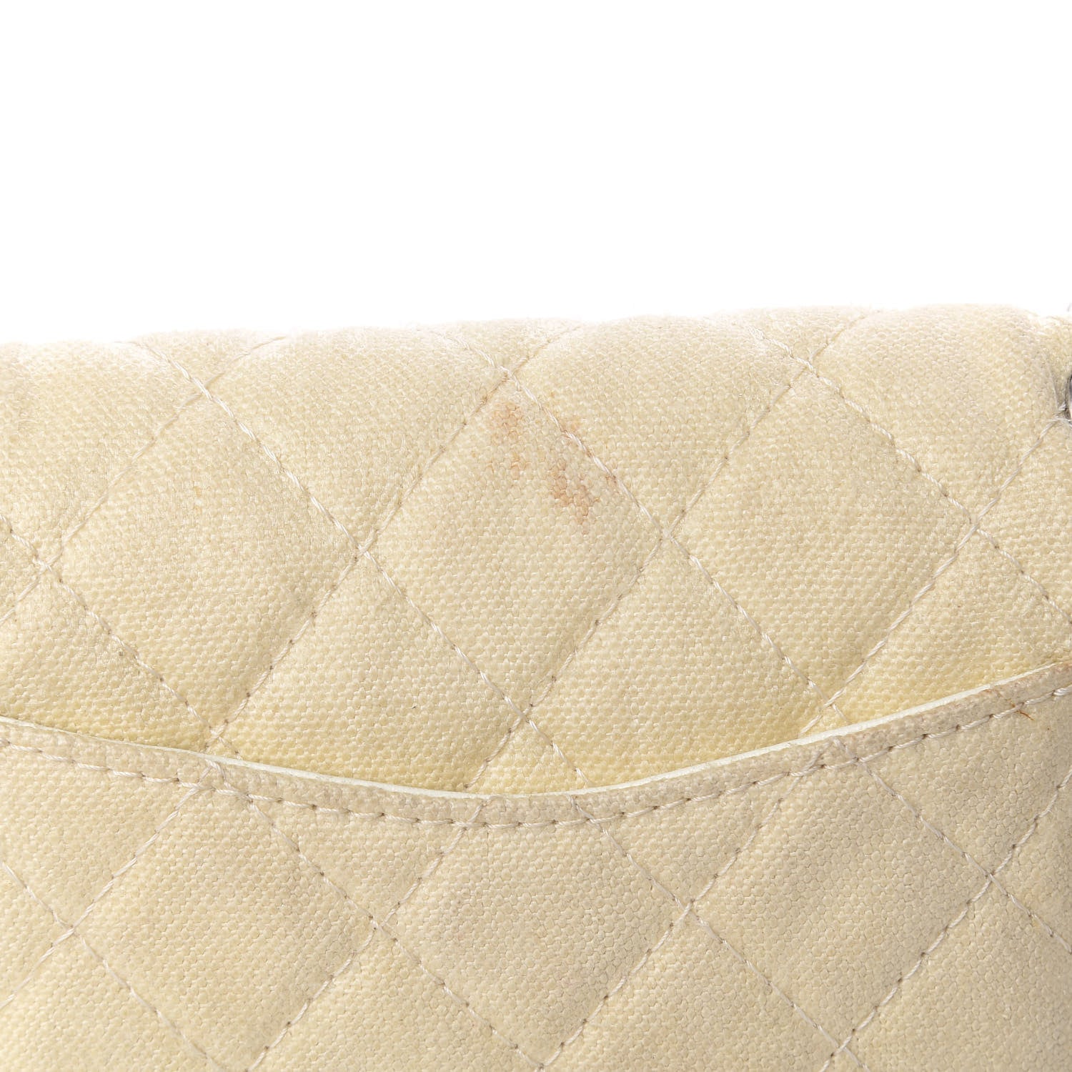 Chanel Canvas Quilted Medium Flap Beige 8 of 17