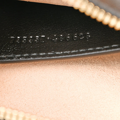 Gucci Monogram Matelasse Diagonal Small GG Marmont Chain Shoulder Bag Beige Black 7 of 10