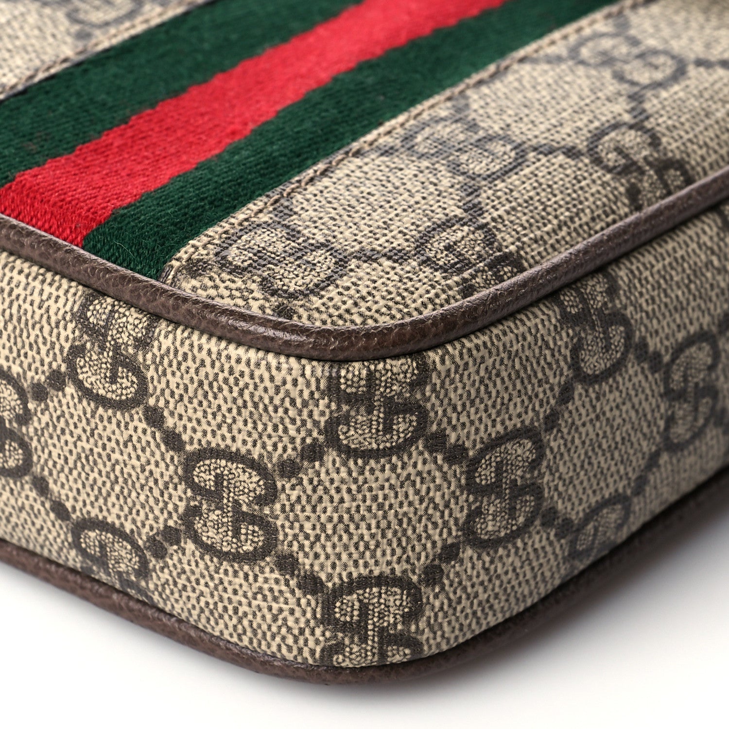 Gucci GG Supreme Monogram Web Ophidia Phone Crossbody Bag Beige New Acero 11 of 11