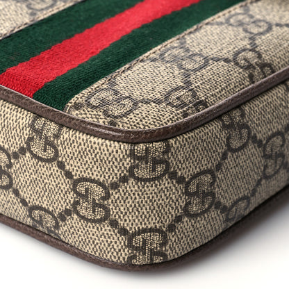 Gucci GG Supreme Monogram Web Ophidia Phone Crossbody Bag Beige New Acero 11 of 11