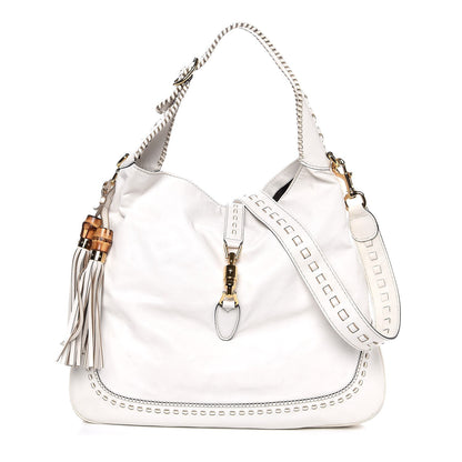 Gucci Calfskin Large New Jackie Hobo Off White 1 of 13