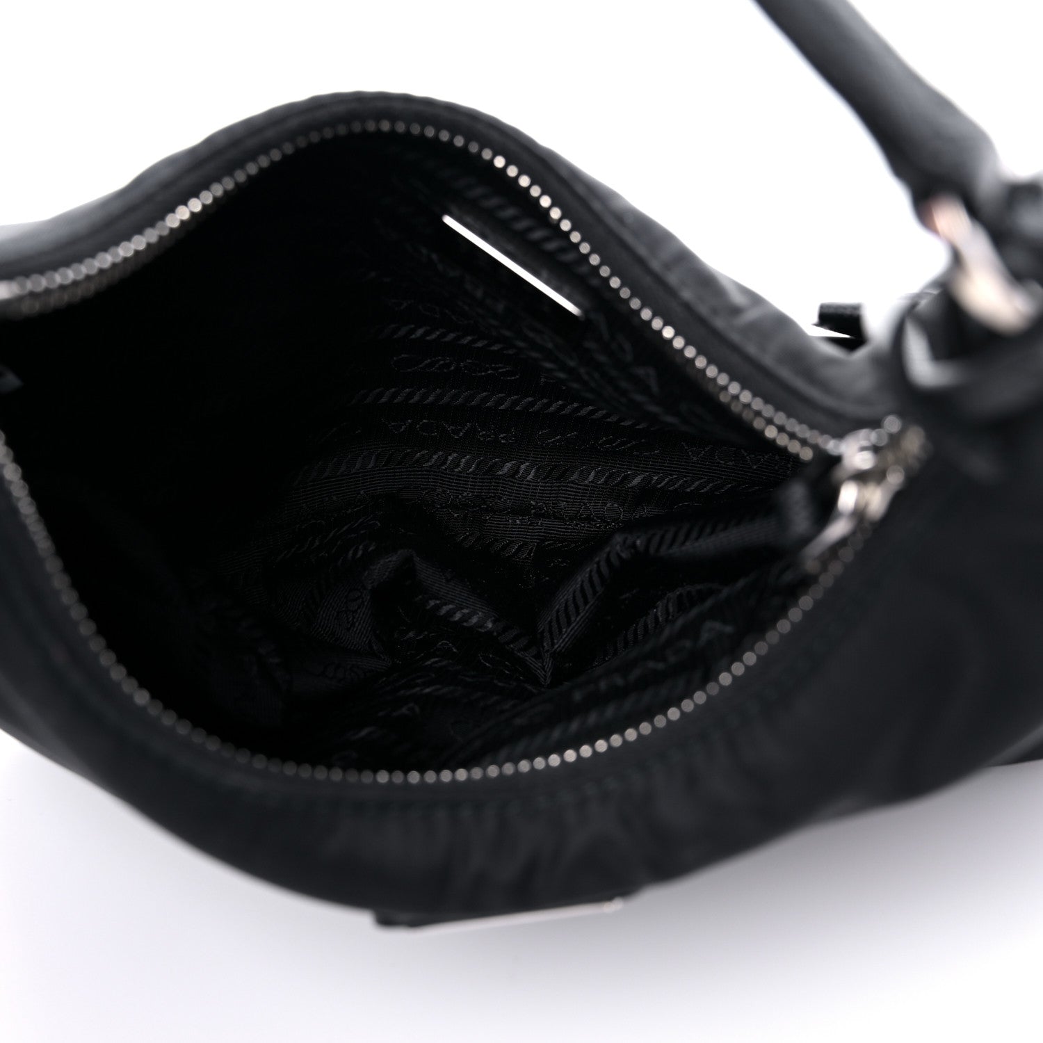 Prada Tessuto Nylon Saffiano Mini Re-Edition 2005 Bag Black 5 of 6