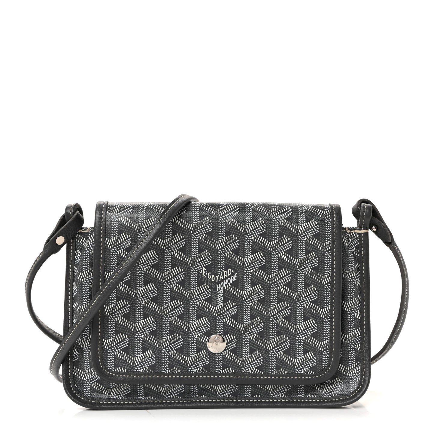 Goyardine Plumet Wallet Clutch Grey