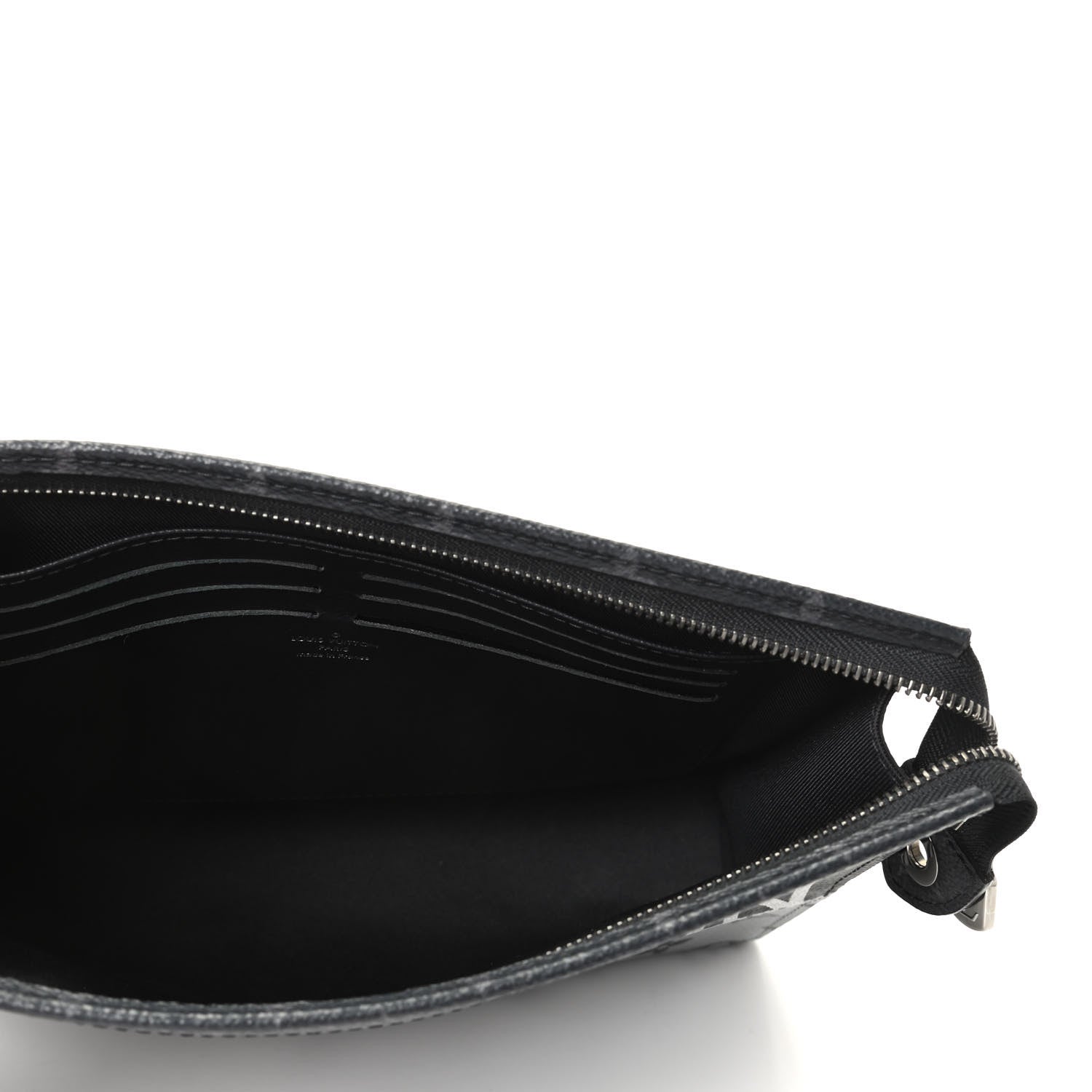 Louis Vuitton Monogram Eclipse Split Pochette Voyage MM 5 of 8