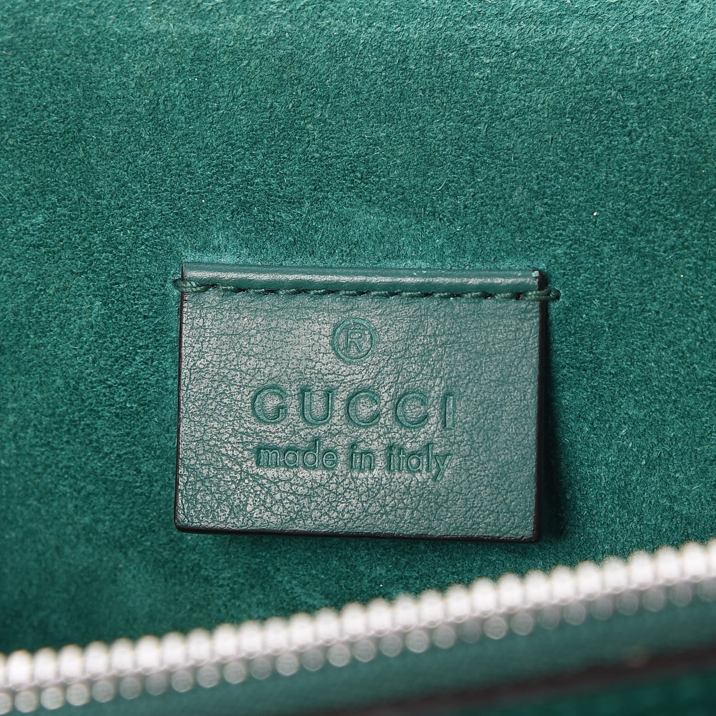 GG Supreme Monogram Embroidered Medium Dionysus Shoulder Bag Emerald