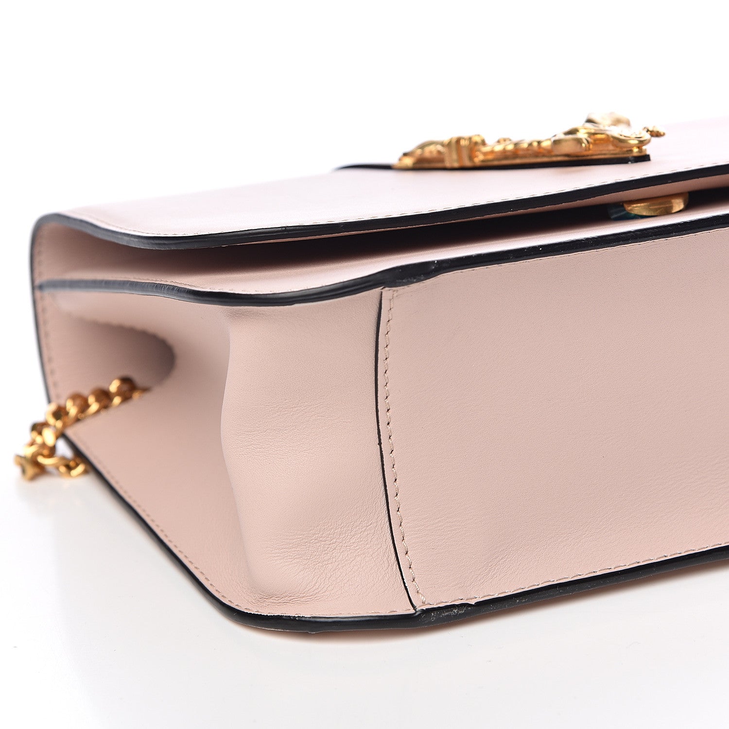 Versace Vitello Barocco Virtus Top Handle Shoulder Bag Pink 7 of 9