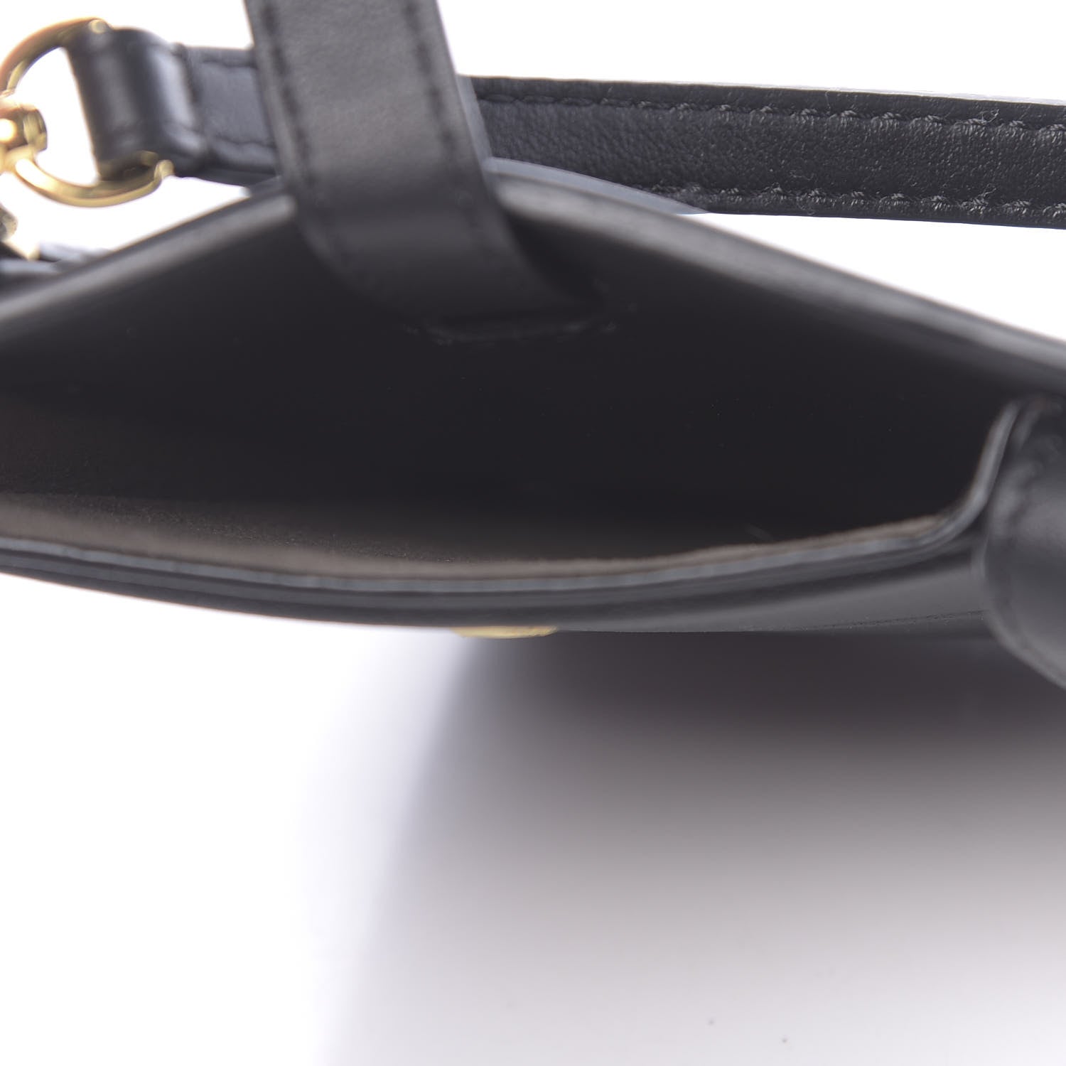 Fendi Vitello Grace 3 Pocket Mini Crossbody Bag Matte Black 6 of 12