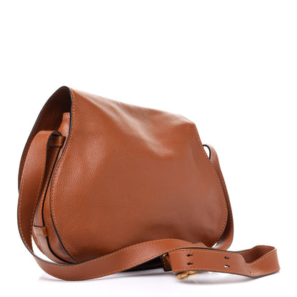 Chloe Calfskin Mini Marcie Round Crossbody Bag Tan 3 of 13