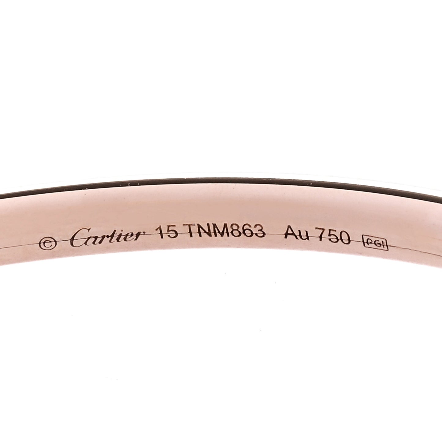 18K Pink Gold Small Juste Un Clou Bracelet 15