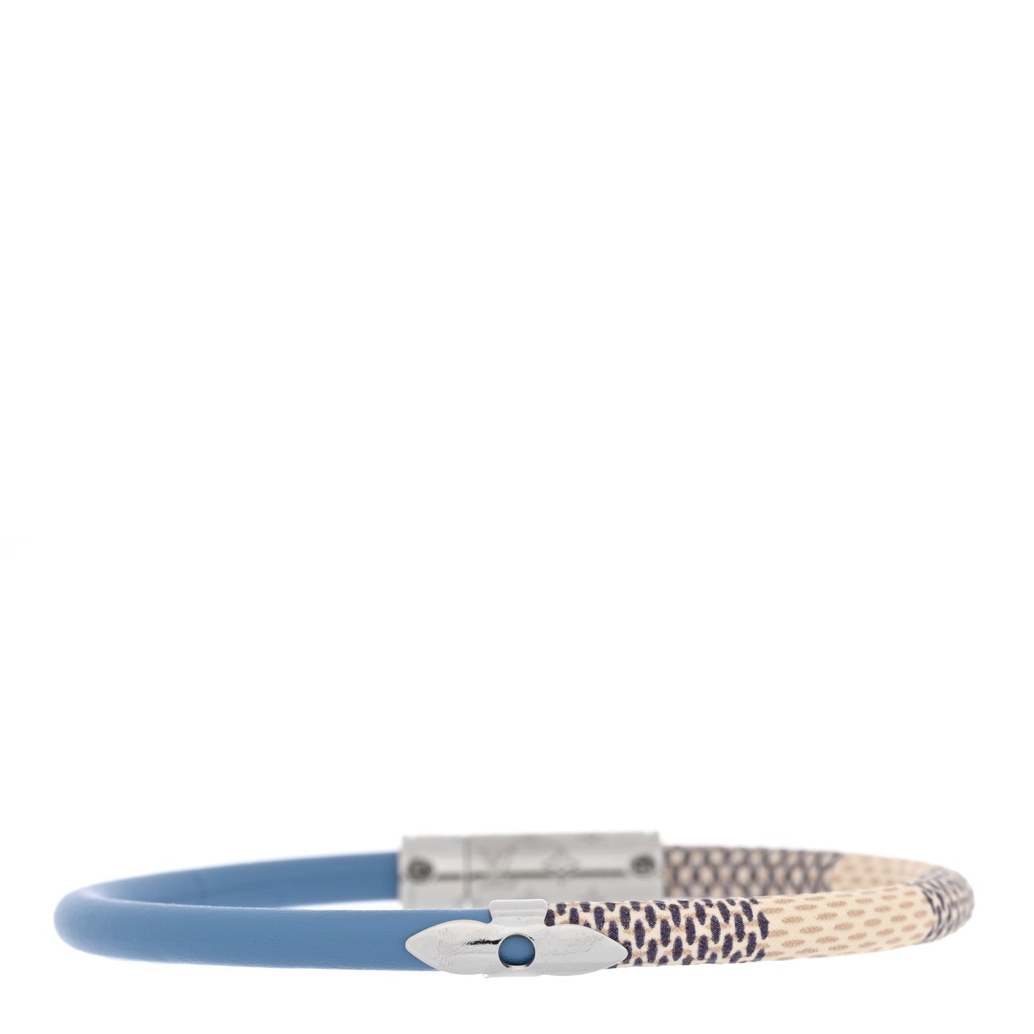 Louis Vuitton Damier Azur Daily Confidential Bracelet 17 Blue 3 of 4