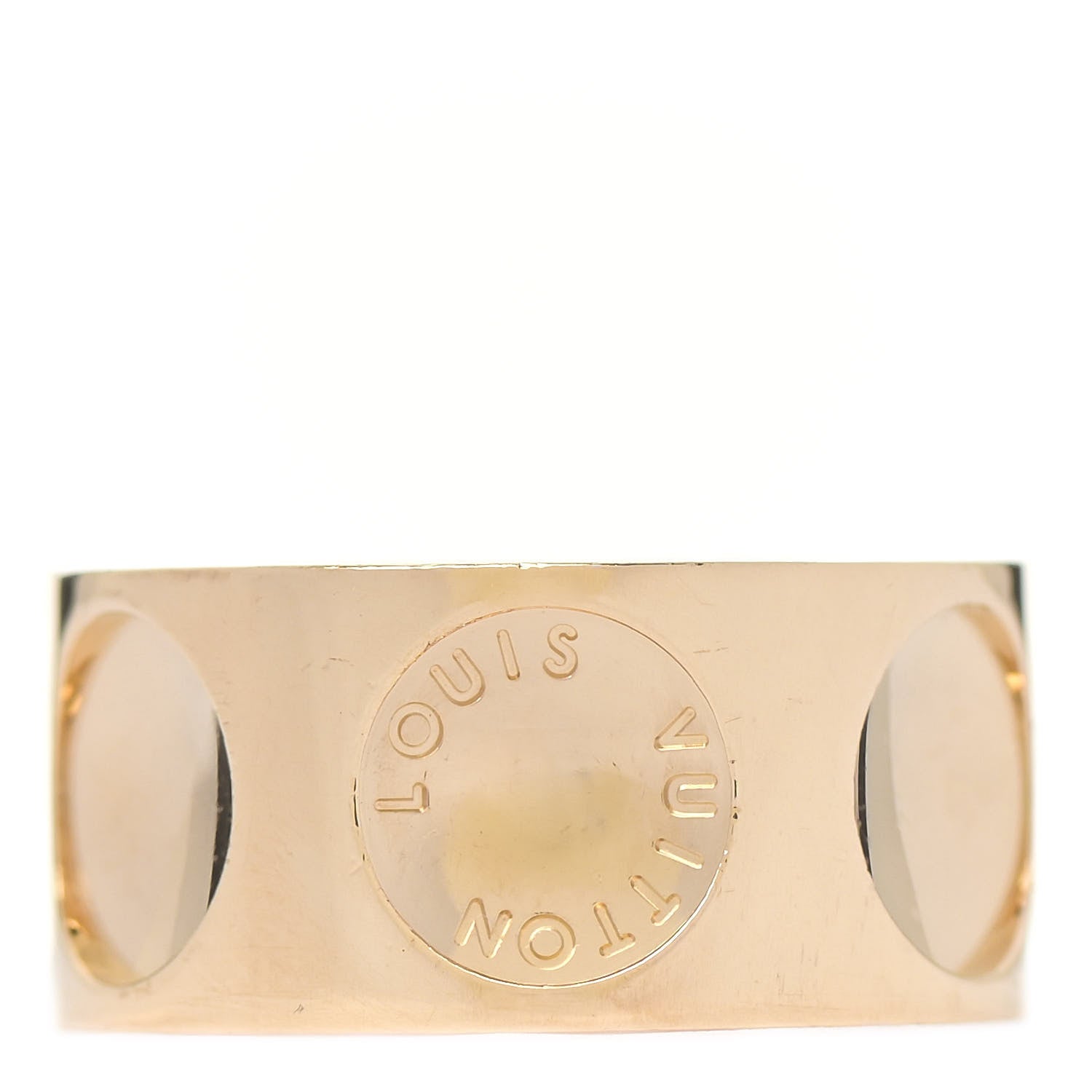 Louis Vuitton 18K Yellow Gold 10mm Empreinte Ring 52 6 1 of 7