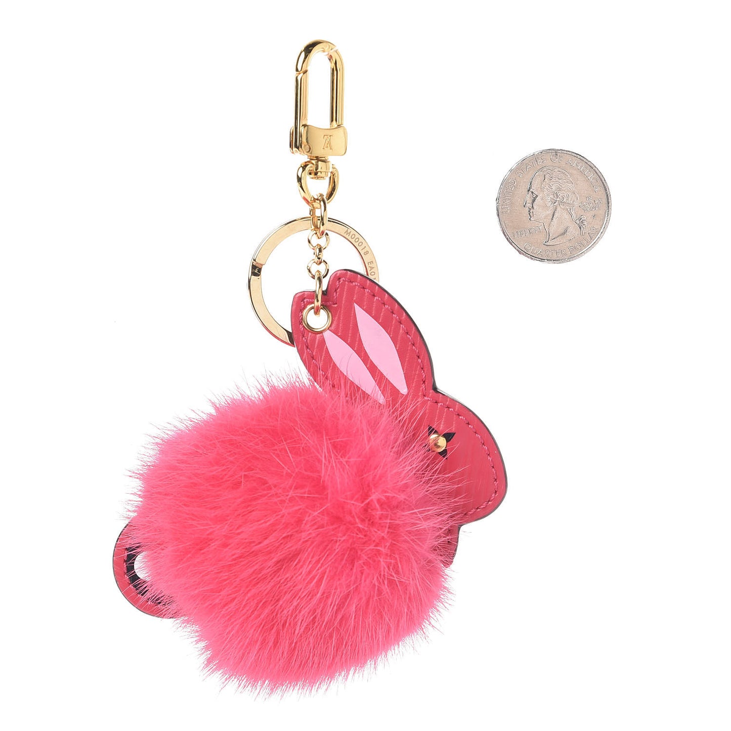 Fur Rabbit Bag Charm Key Holder