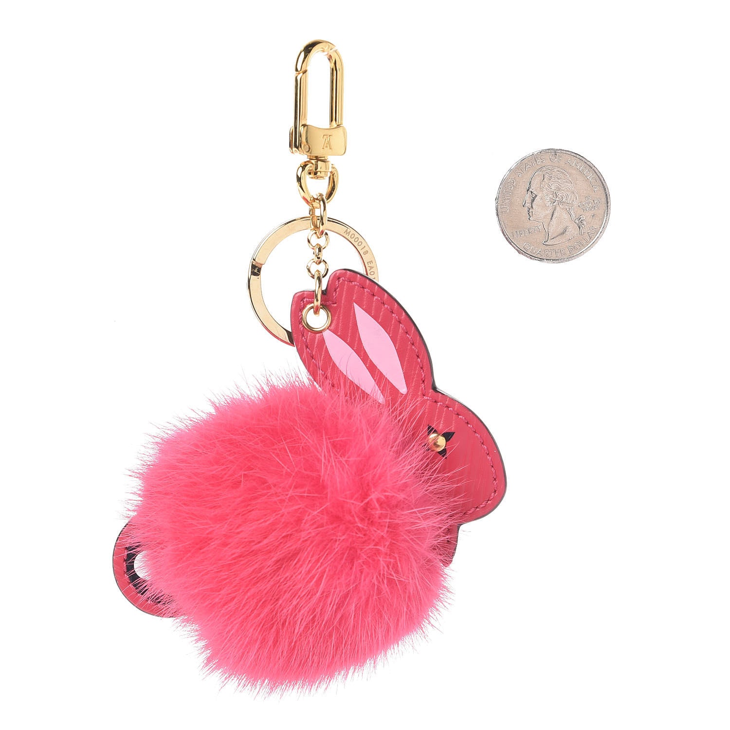 Louis Vuitton Fur Rabbit Bag Charm Key Holder 2 of 3