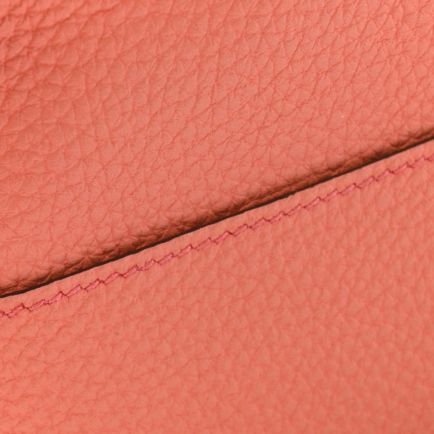 Togo Dogon Duo Wallet Orange Poppy Rose Candy