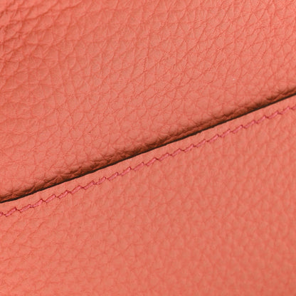 Hermes Togo Dogon Duo Wallet Orange Poppy Rose Candy 12 of 12