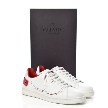 Valentino Garavani Calfskin Mens Backnet Sneakers 41 White Rosso Valentino 10 of 10