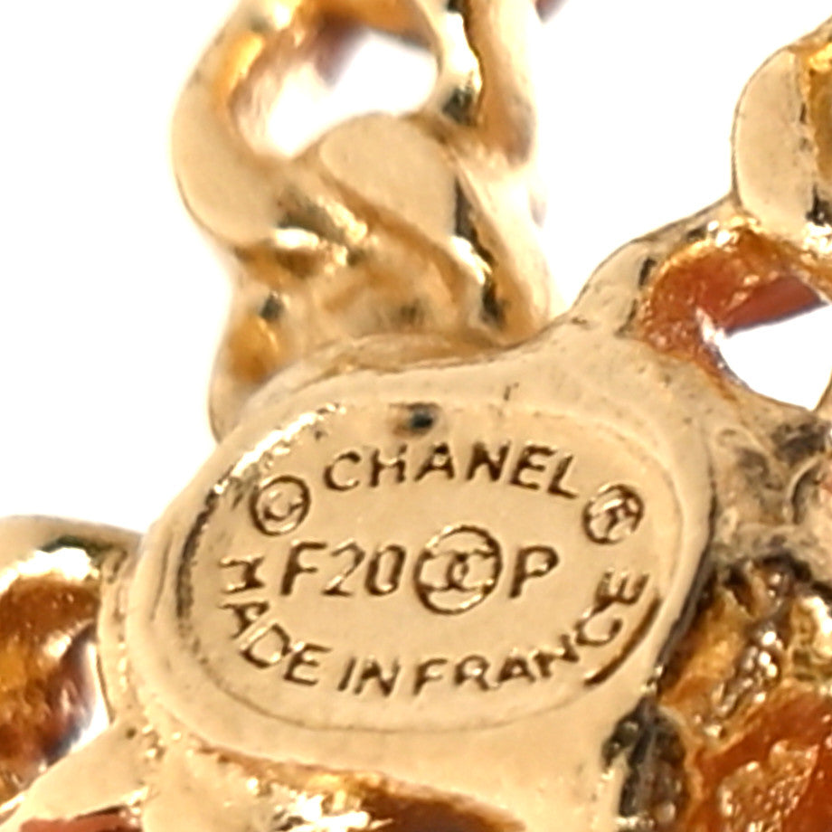 Chanel Crystal CC Chain Cuff Single Earring Gold Silver 4 of 4