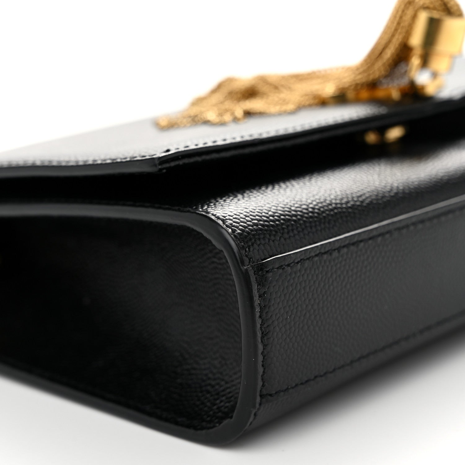 Saint Laurent Grain De Poudre Small Classic Monogram Kate Tassel Satchel Black 9 of 11