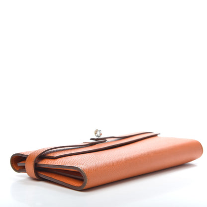 Hermes Epsom Kelly Longue Wallet Orange 3 of 5