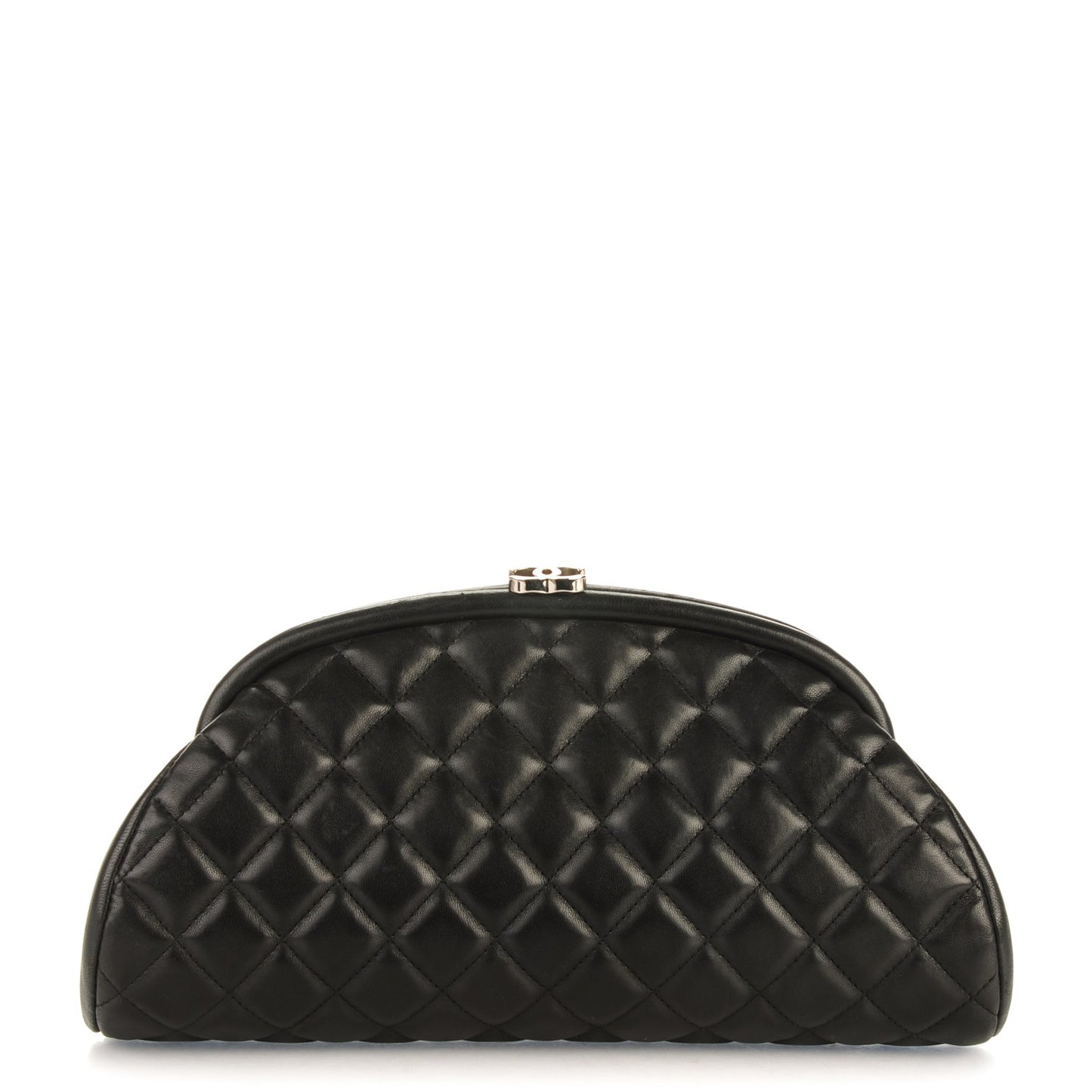 Lambskin Quilted Timeless Clutch Black