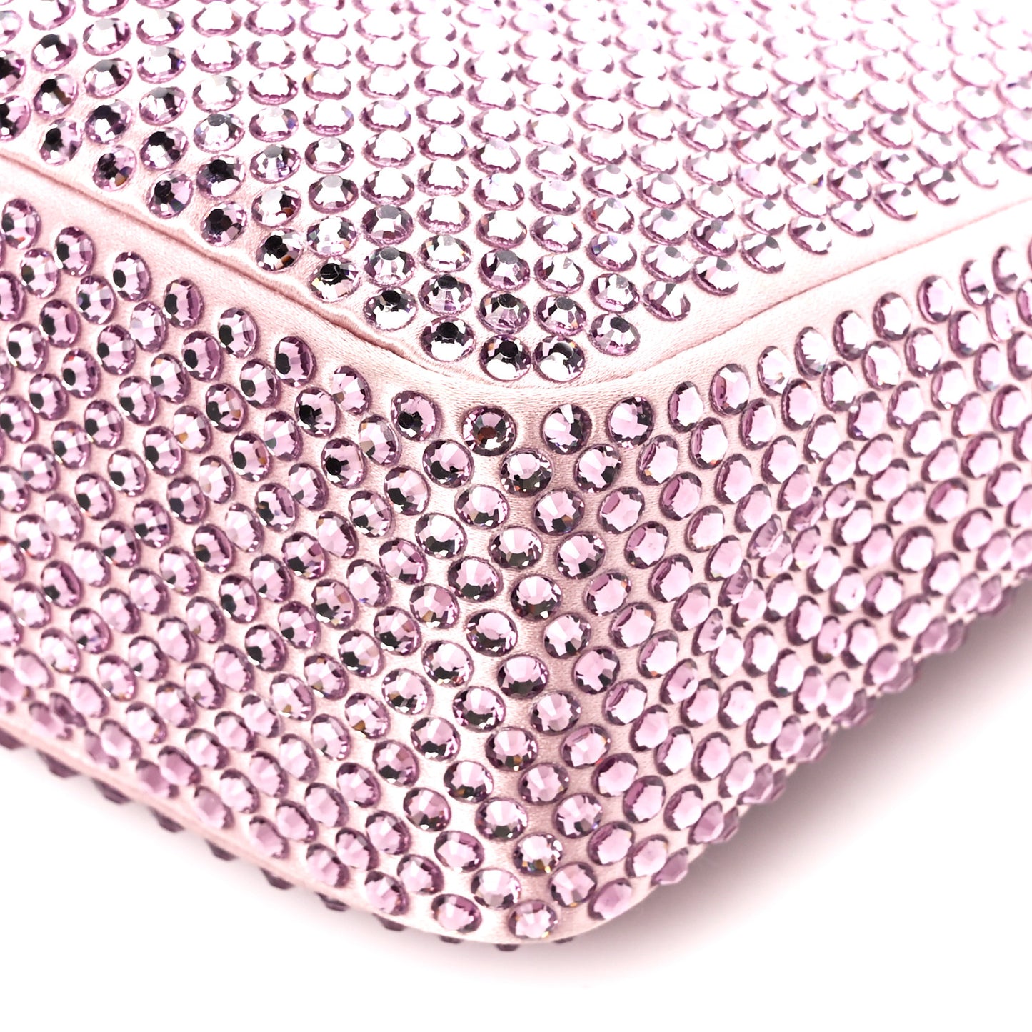 Satin Crystal Mini Re-Edition 2000 Bag Alabastro
