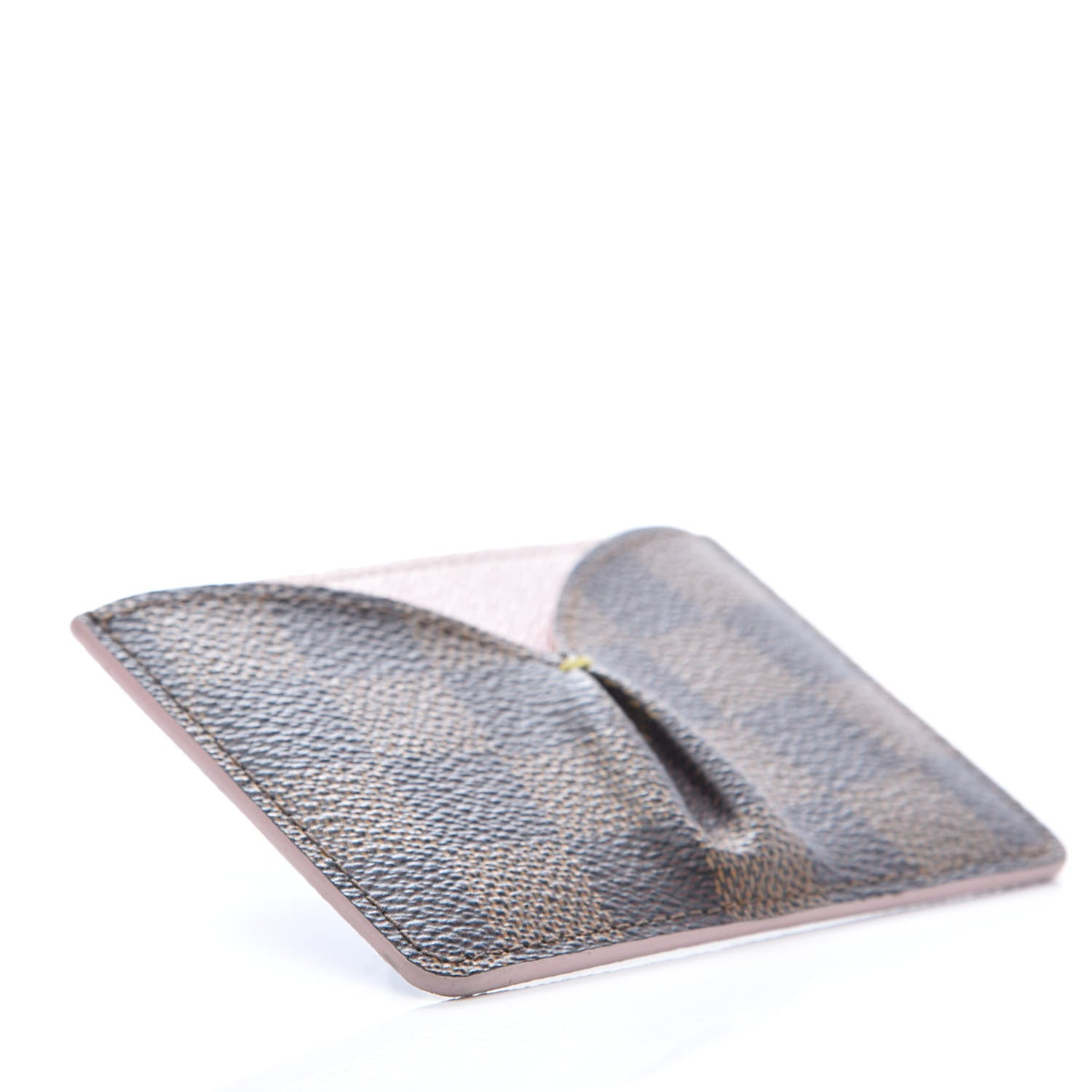 Louis Vuitton Damier Ebene Caissa Card Holder Rose Ballerine 7 of 8