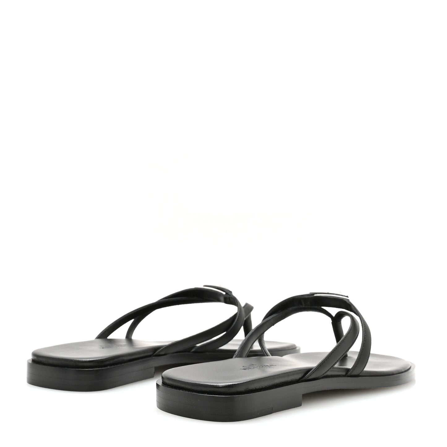 Calfskin Miss Sandals 37.5 Black