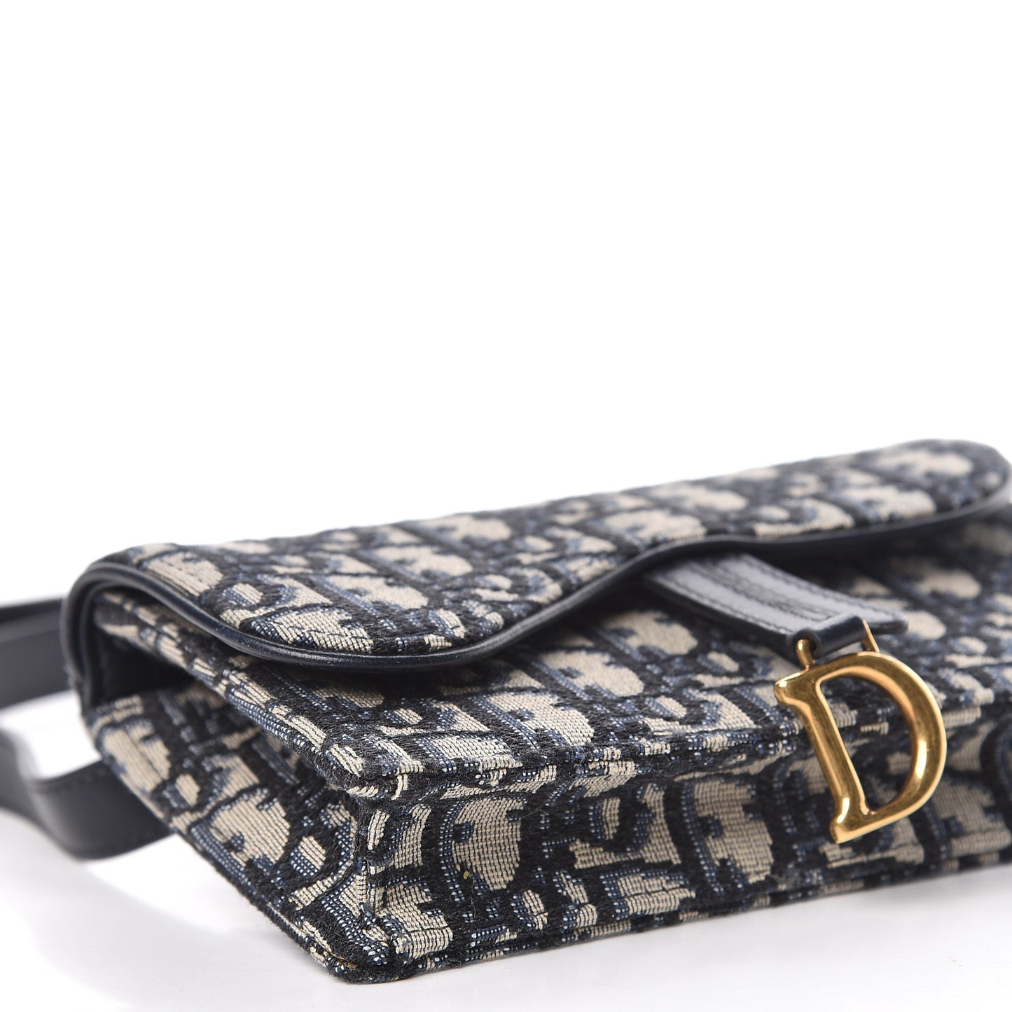 Oblique Saddle Belt Bag Blue