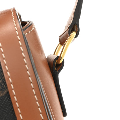 Celine Calfskin Triomphe Canvas Teen Triomphe Bag Tan 12 of 12