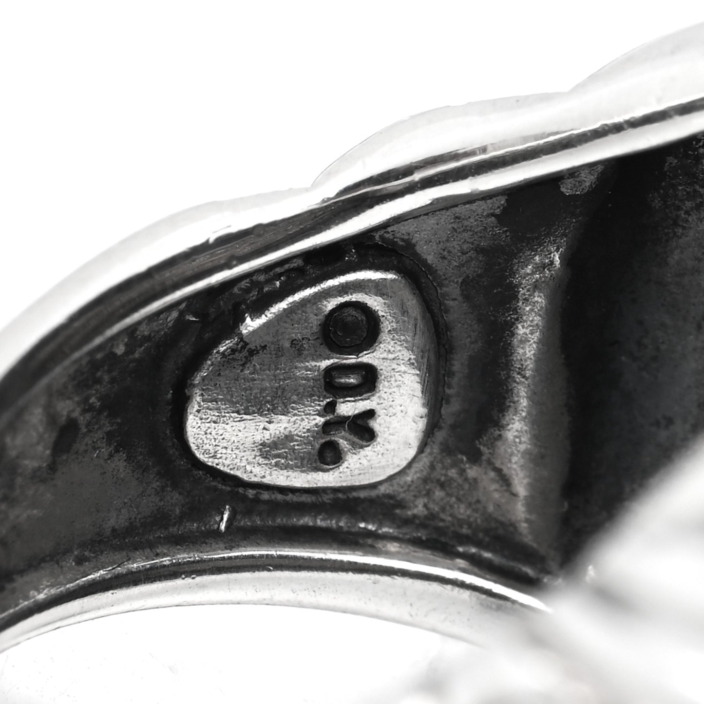 Sterling Silver Diamond Sculpted Cable Ring 51 5.75