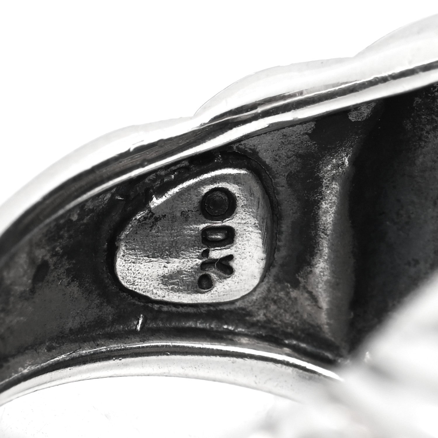 David Yurman Sterling Silver Diamond Sculpted Cable Ring 51 5.75 5 of 5
