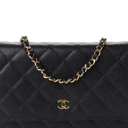 Chanel Caviar Quilted Wallet On Chain WOC Black 11 of 12