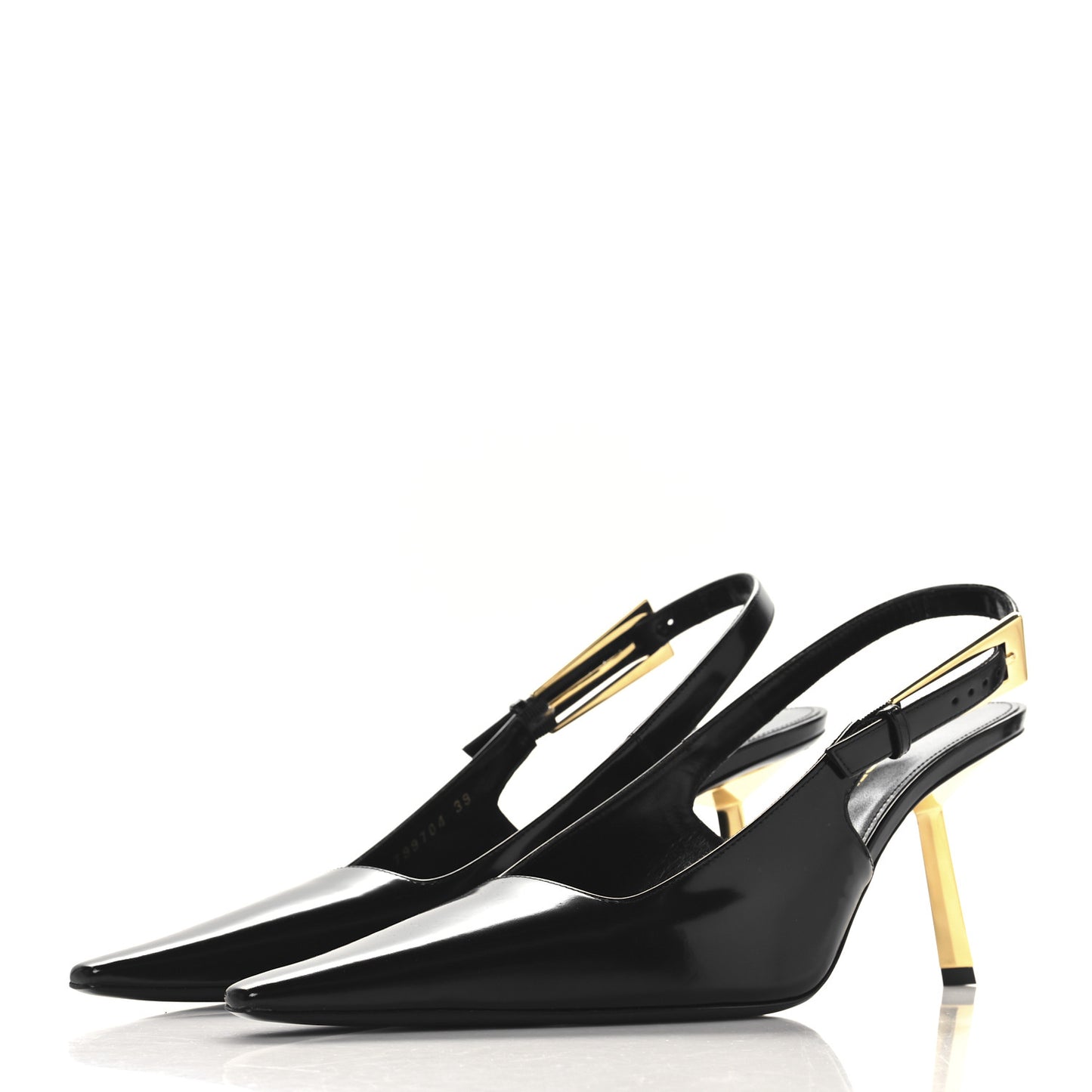 Vitello Marilyn Lee 75 Slingback Pumps 39 Black