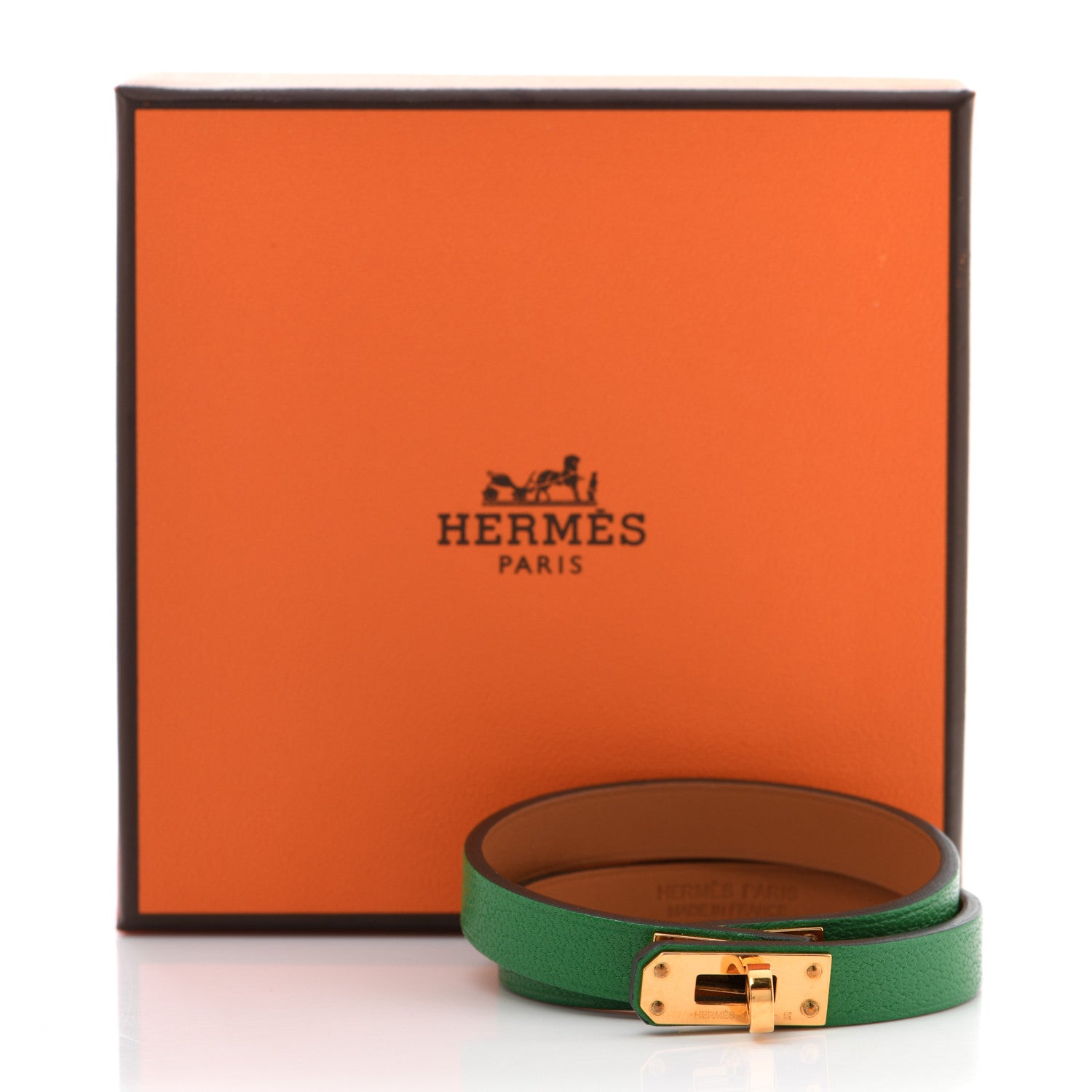 Hermes Swift Mini Kelly Double Tour Bracelet T2 Bambou 6 of 6