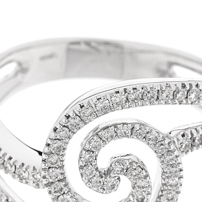 Parker & West by FASHIONPHILE 18K White Gold Diamond 1.20ctw Swirl Ring  61 9.5 7 of 8