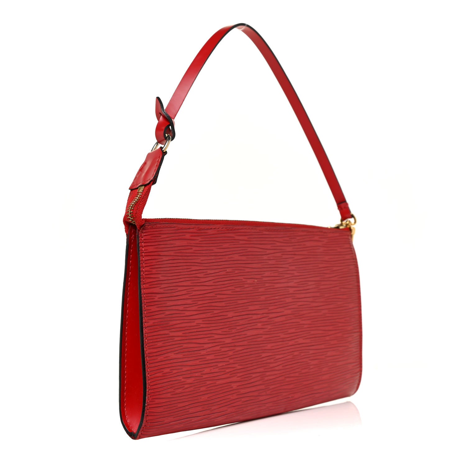 Louis Vuitton Epi Pochette Accessories 24 Castillan Red 3 of 11