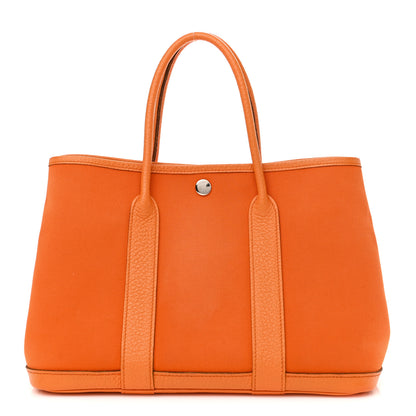 Hermes Toile Negonda Garden Party 30 TPM Orange 1 of 13