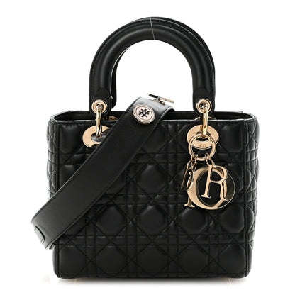 Christian Dior Lambskin Cannage Small My ABCDior Lady Dior Black 1 of 9