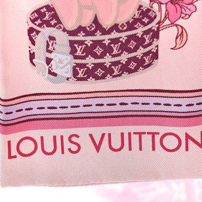 Louis Vuitton Silk Monogram Superstition Bandeau Light Pink 2 of 4