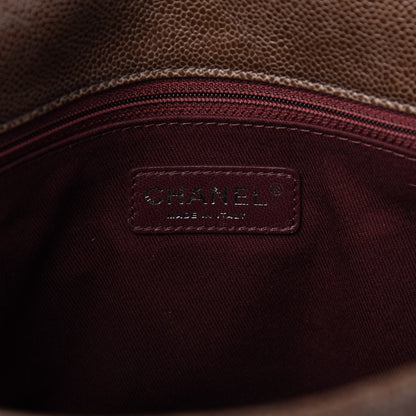 Chanel Crumpled Grained Calfskin Jumbo CC Crave Flap Beige 8 of 10