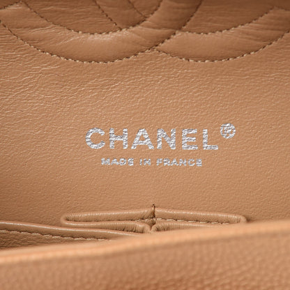 Chanel Caviar Quilted Medium Double Flap Beige 6 of 10