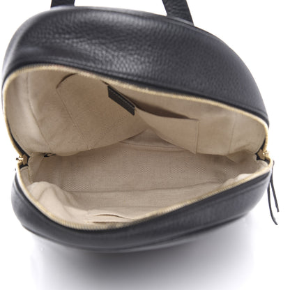 Gucci Pebbled Calfskin Soho Chain Backpack Black 4 of 9