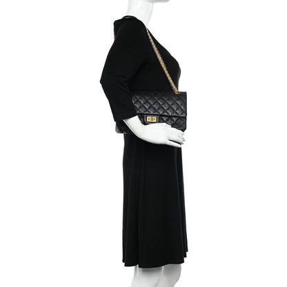 Chanel Aged Calfskin Quilted 2.55 Reissue 225 Flap Black 2 of 10