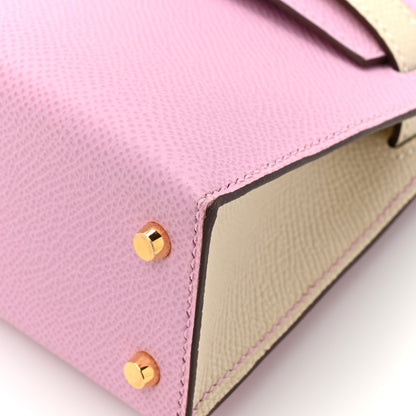 Hermes Epsom Horseshoe Mini Kelly Sellier 20 Mauve Sylvestre Craie 12 of 16