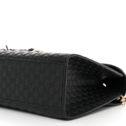 Gucci Microguccissima Medium Emily Chain Shoulder Bag Black 10 of 11