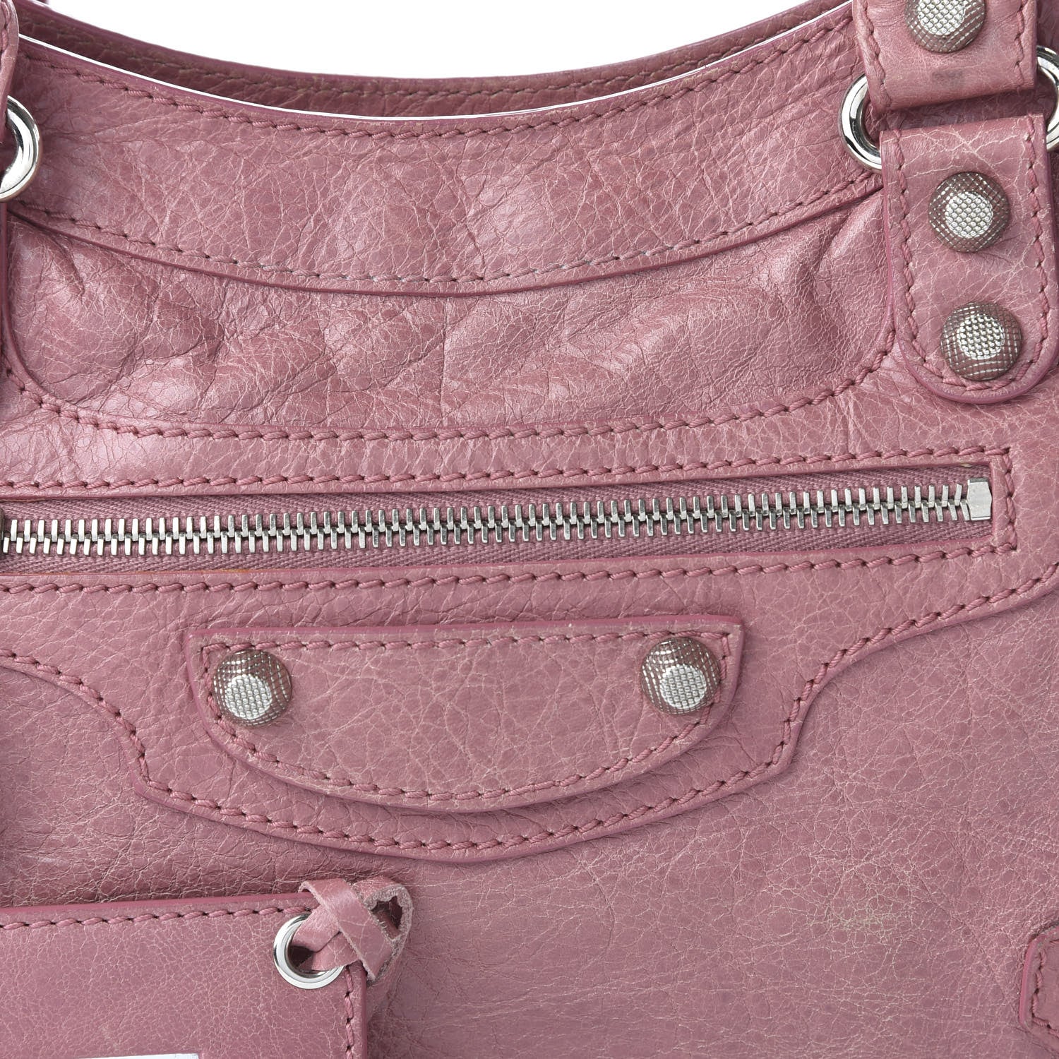 Balenciaga Agneau Giant 12 Silver Hardware Town Rose Bruyere 10 of 10
