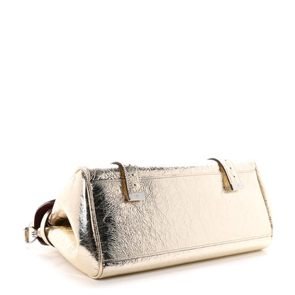 Mulberry Metallic Crinkled Calfskin Medium Alexa Gold 4 of 10