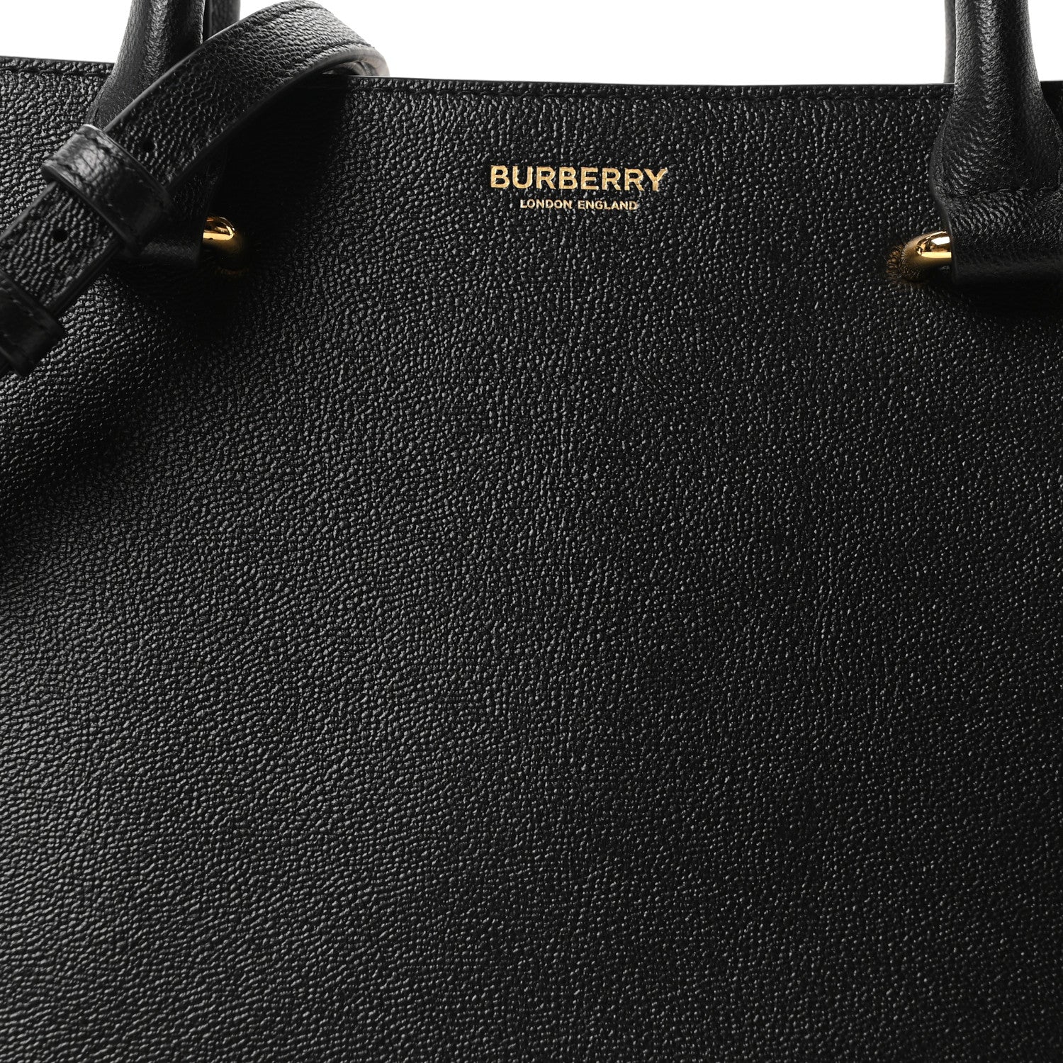 Burberry Calfskin Mega Check Small Banwell Tote Black 7 of 9