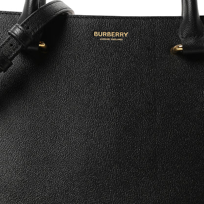 Burberry Calfskin Mega Check Small Banwell Tote Black 7 of 9